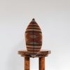Brown, Beige, Terracotta Geometric Wool Lumbar 12x18 | Pillow in Pillows by Vantage Design