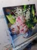 Peonies Lily of the valley painting original canvas art oil, | Oil And Acrylic Painting in Paintings by Natart. Item composed of canvas & synthetic compatible with contemporary style