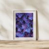 Photograph • Purple Hydrangeas, Floral, Raindrops, Macro | Photography by Honeycomb. Item made of metal & paper