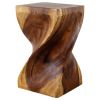 Haussmann® Big Twist Wood Stool Table 12 in SQ x 20 in H | Chairs by Haussmann®