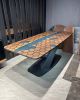 Epoxy Office Table - Conferance Table - Dining Table | Tables by Tinella Collection. Item made of wood with metal works with contemporary & mediterranean style