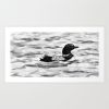 Morning Loon | Prints by Brazen Edwards Artist. Item composed of canvas and paper