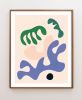 Midcentury Modern wall art, Colorful Abstract wall art | Prints by Capricorn Press. Item made of paper works with boho & minimalism style
