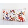 Animal Motif Suzani Pillow, Vintage Embroidered Textile from | Cushion in Pillows by Vintage Pillows Store