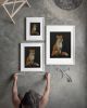 Bold Fox Print, Red Fox on Black Background, Giclée Fine Art | Prints in Paintings by The Ugly Cat Studio