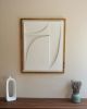 No. 07 Japandi Plaster Wall Relief - Scandinavian Neutral Decor | Wall Sculpture in Wall Hangings by Joseph Aurelius