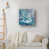 Arctic Flame – Blue Teal Abstract Acrylic Painting | Oil And Acrylic Painting in Paintings by Eman's Gallery