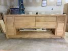 Model #1021 - Custom Double Sink Bathroom Vanity | Countertop in Furniture by Limitless Woodworking. Item composed of maple wood in mid century modern or contemporary style