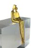 Close to Me sculpture in gold | Sculptures by YENNY COCQ