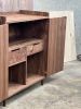 Liquor Cabinet with Glass Hangers, Bottle Storage, Drawers | Storage by Handhold Studio