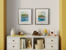 Sea View | Watercolor Painting in Paintings by Sorelle Gallery. Item composed of paper