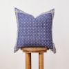 Navy Blue Vintage Bandana Decorative Pillow 19x19 | Pillows by Vantage Design. Item composed of fabric