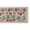 Silk Suzani Table Runner With Animal Design, Suzani Textile, | Tablecloth in Linens & Bedding by Vintage Pillows Store