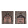 Pair of Turkish Rug, Small Handmade Distressed Oushak Rug | Area Rug in Rugs by Vintage Pillows Store. Item made of cotton
