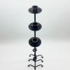 Hand Forged Iron Candelabra Set of 3 (80-90-100cm) | Candle Holder in Decorative Objects by edecrawzFC