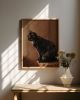 Tortoiseshell Cat Print, Colorful Character Painting, Pet Lover Wall Art | Prints in Paintings by The Ugly Cat Studio