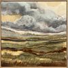 2025 Series 15 - abstracted landscape | Paintings by Caroline Adams. Item composed of maple wood