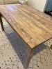 Reclaimed Oak Dining Table with Shabby Chic Finish | Tables by Good Wood Brothers. Item composed of oak wood