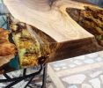 Custom Order Clear Epoxy Walnut Wood Dining Table | Live | Tables by LuxuryEpoxyFurniture. Item made of wood & synthetic
