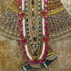 Shrinathji Gopashtami Pichwai Bejewelled Handmade Embroidere | Embroidery in Wall Hangings by MagicSimSim