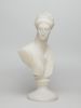 White Diana XL Greek Goddess Head Candle - Roman Bust Figure | Ornament in Decorative Objects by Agora Home. Item compatible with minimalism and contemporary style