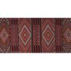 Vintage Embroided Wool Pastel Kars Kilim Rug 4'8''x14'7'' | Runner Rug in Rugs by Vintage Pillows Store. Item composed of cotton
