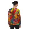 Unisex Sweatshirt - In The Wine Glass - Geometric Abstract | Work by Eman's Gallery