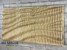 "CREAM" Parametric Wood Wall Art Decor / 100% Solid Wood | Wall Sculpture in Wall Hangings by ArtMillWork Design. Item made of wood