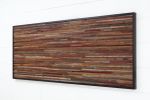 Horizontal strip art: Wood wall art | Wall Sculpture in Wall Hangings by Craig Forget. Item made of wood works with mid century modern & contemporary style
