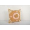 Uzbek Faded Yellow Suzani Cushion Cover, Suzani Pillow Case | Sham in Linens & Bedding by Vintage Pillows Store. Item composed of cotton