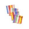 Rainbow Sherbet Multi-color Striped Cocktail Napkins, Set/4 | Linens & Bedding by Willow Ship