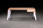 Sycamore Waterfall Desk | Tables by Urban Lumber Co.. Item made of wood with metal