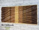 "VORTEX" Parametric Wood Wall Art Decor / 100% Solid Wood | Wall Sculpture in Wall Hangings by ArtMillWork Design. Item composed of canvas