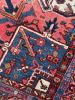 TRUE KING | Mighty Iconic Antique Karaja | Deep Strawberry | Area Rug in Rugs by The Loom House. Item composed of fiber