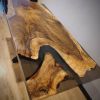 Smoke Epoxy Custom Resin Table | Dining Table in Tables by Ironscustomwood. Item composed of walnut and synthetic