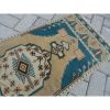 Vintage Blue Turkish Area Rug 19'' X 46'' | Rugs by Vintage Pillows Store. Item composed of wool and fiber