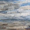 Ciel Gris En Normandie / Gray Sky In Normandy | Oil And Acrylic Painting in Paintings by Sophie DUMONT.. Item composed of canvas in contemporary or japandi style