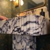 Custom Design Pedestal Calacatta Viola fluted marble sink | Water Fixtures by AYMARBLEDESIGN LLC
