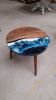 Epoxy Coffee Table - Resin End Table - Epoxy Coastal Table | Tables by Tinella Collection. Item made of walnut & synthetic compatible with contemporary and country & farmhouse style