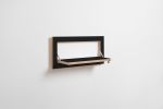 Folding Wall Shelf | Fläpps Shelf 60x27-1 | Spice Rack, Shelf for Trinkets, Birch Plywood, Black | Shelving in Storage by AMBIVALENZ