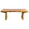 Haussmann® Wood Natural Edge Bench 48 in x 18 x 18 in | Benches & Ottomans by Haussmann®