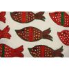 Fish Suzani Pillow Cover | Sham in Linens & Bedding by Vintage Pillows Store. Item composed of cotton