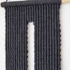 XL Key-hole in Charcoal | Macrame Wall Hanging in Wall Hangings by YASHI DESIGNS by Bharti Trivedi. Item composed of fiber