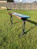 Custom WAVEY! black walnut console table! | Tables by Pelican State Woodworks