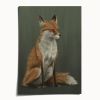 Woodland Fox Art Print, Spring Green Nature Wall Art | Prints in Paintings by The Ugly Cat Studio