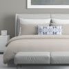 Audrina Light Blue 12x24 Lumbar Pillow Cover | Pillows by Brandy Gibbs-Riley