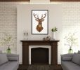 Deer Head: wood wall sculpture | Wall Hangings by Craig Forget. Item composed of wood in mid century modern or contemporary style