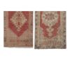 Distressed Low Pile Rug Turkish Yastik Small Rug - a Pair | Area Rug in Rugs by Vintage Pillows Store. Item made of cotton with fiber