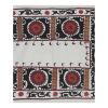 Traditional Suzani Black Tapestry -  Central Asian Uzbek | Wall Hangings by Vintage Pillows Store. Item composed of cotton