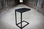Black Industrial C-table | Side Table in Tables by Hazel Oak Farms. Item composed of wood and steel